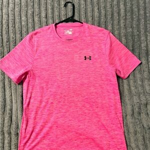 Under Armour Men's Bright Pink Short Sleeve Tee